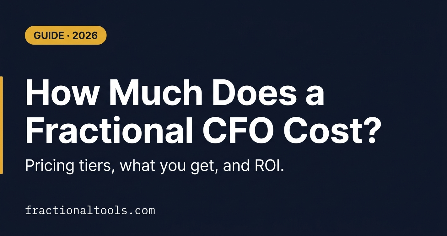 How Much Does a Fractional CFO Cost in 2026?