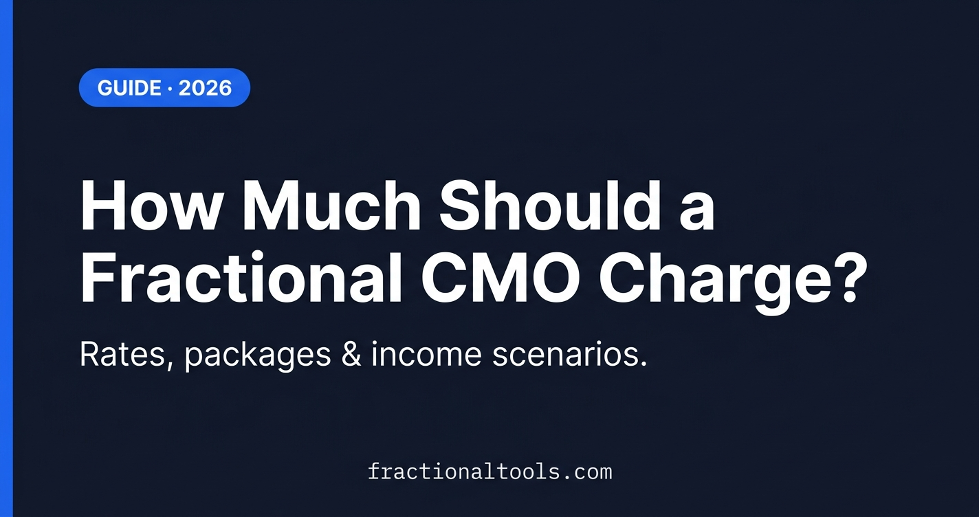 How Much Should a Fractional CMO Charge in 2026?